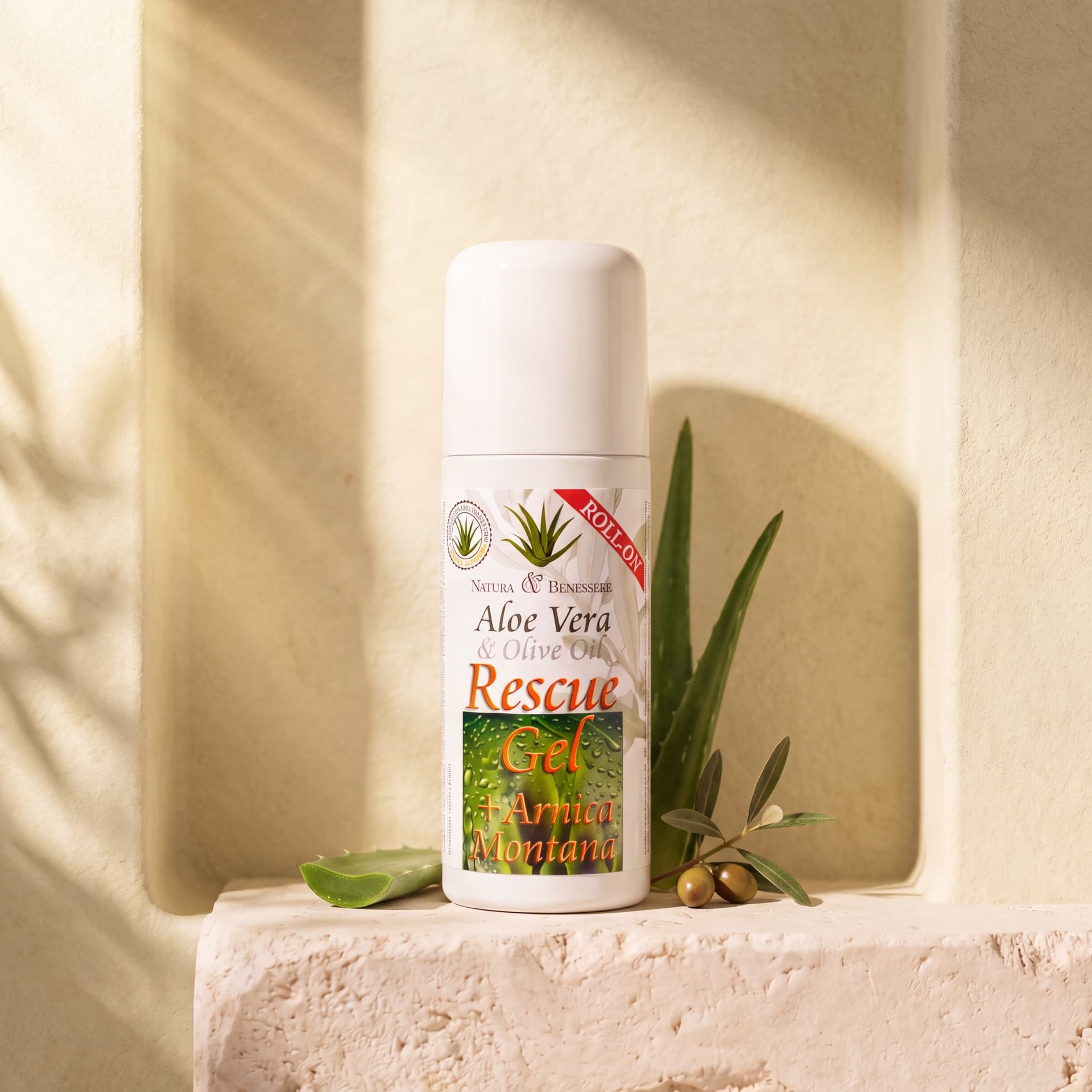 Roll-on Rescue Gel dans la lumière du matin